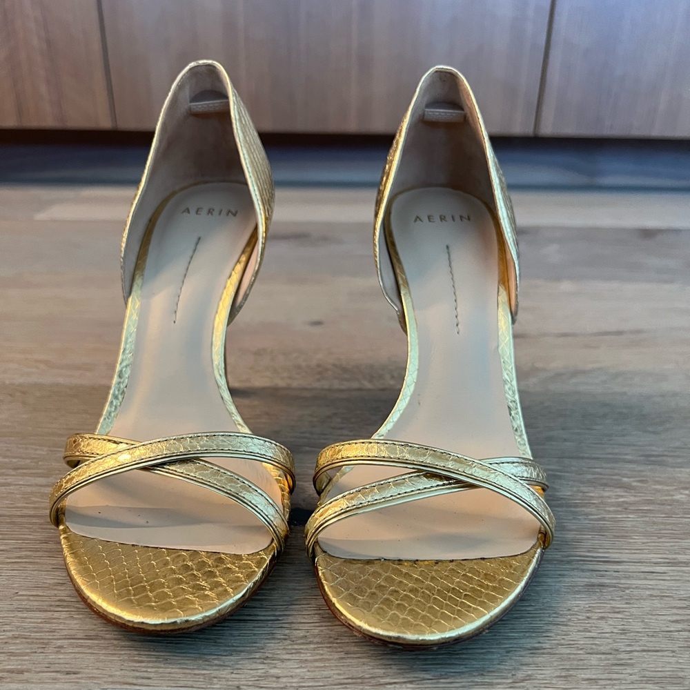 Aerin gold heels
